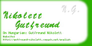 nikolett gutfreund business card